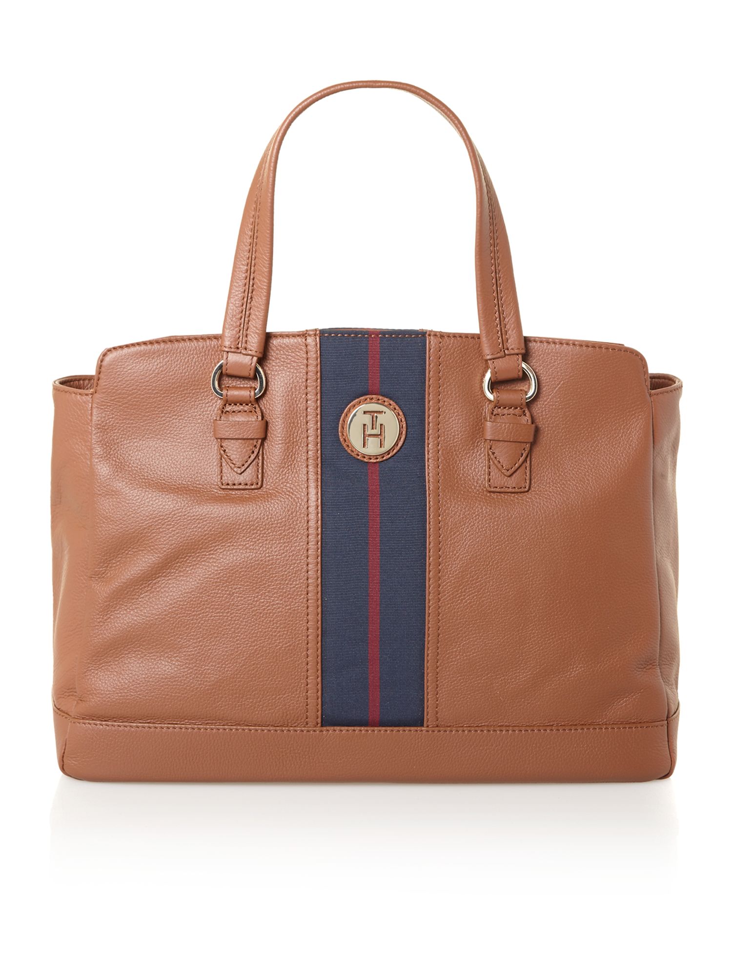 Tommy Hilfiger Dotsy Brown Tote Bag in Brown | Lyst