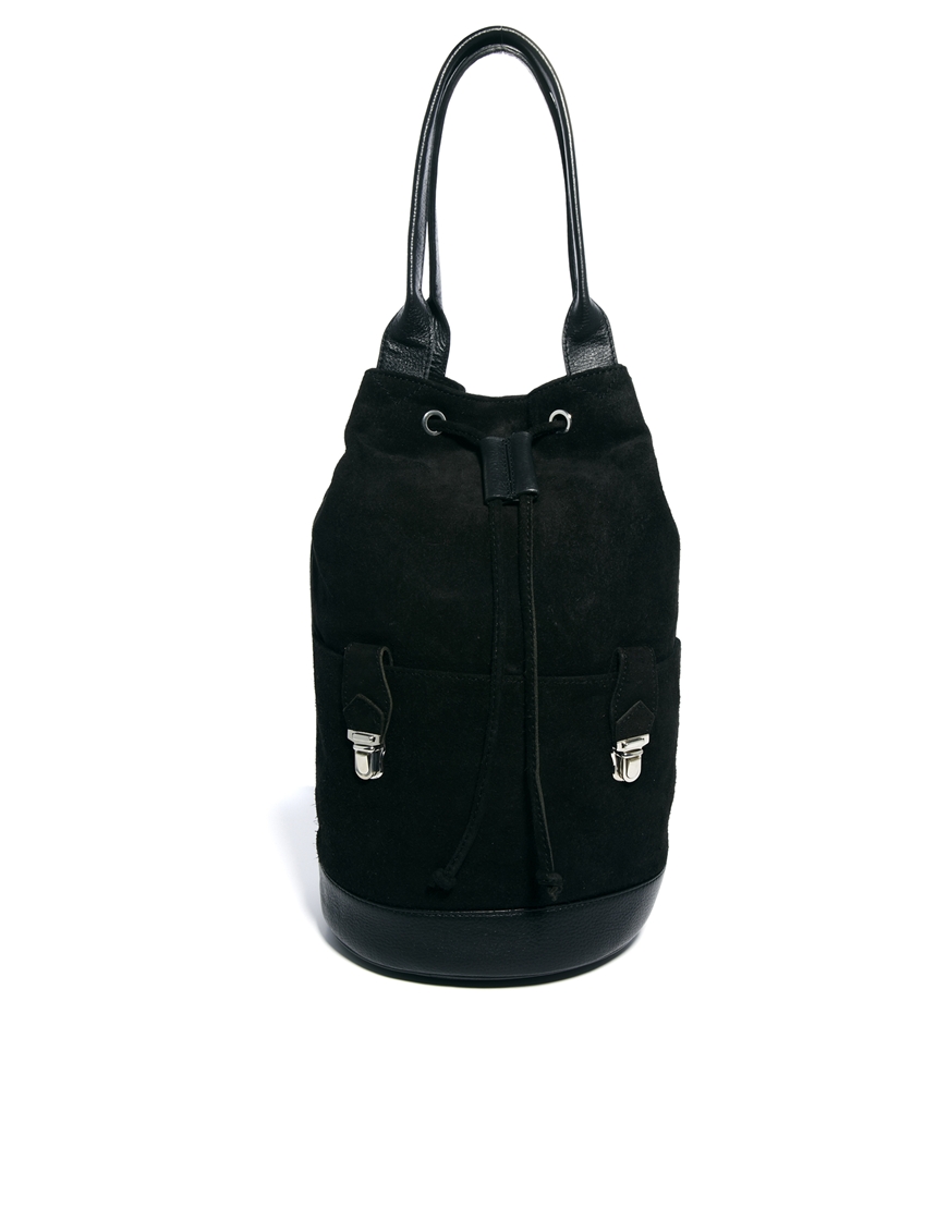 push lock front flap bag