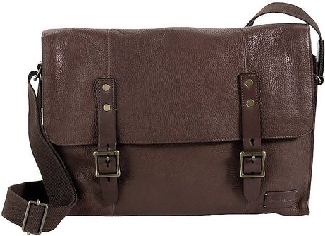 Cole Haan Greenwich Collection Leather Messenger Bag in Brown for Men ...