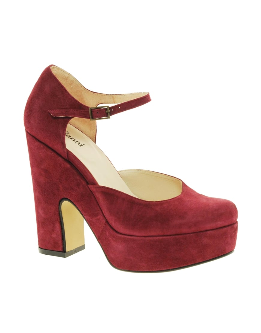 red platform shoes for women