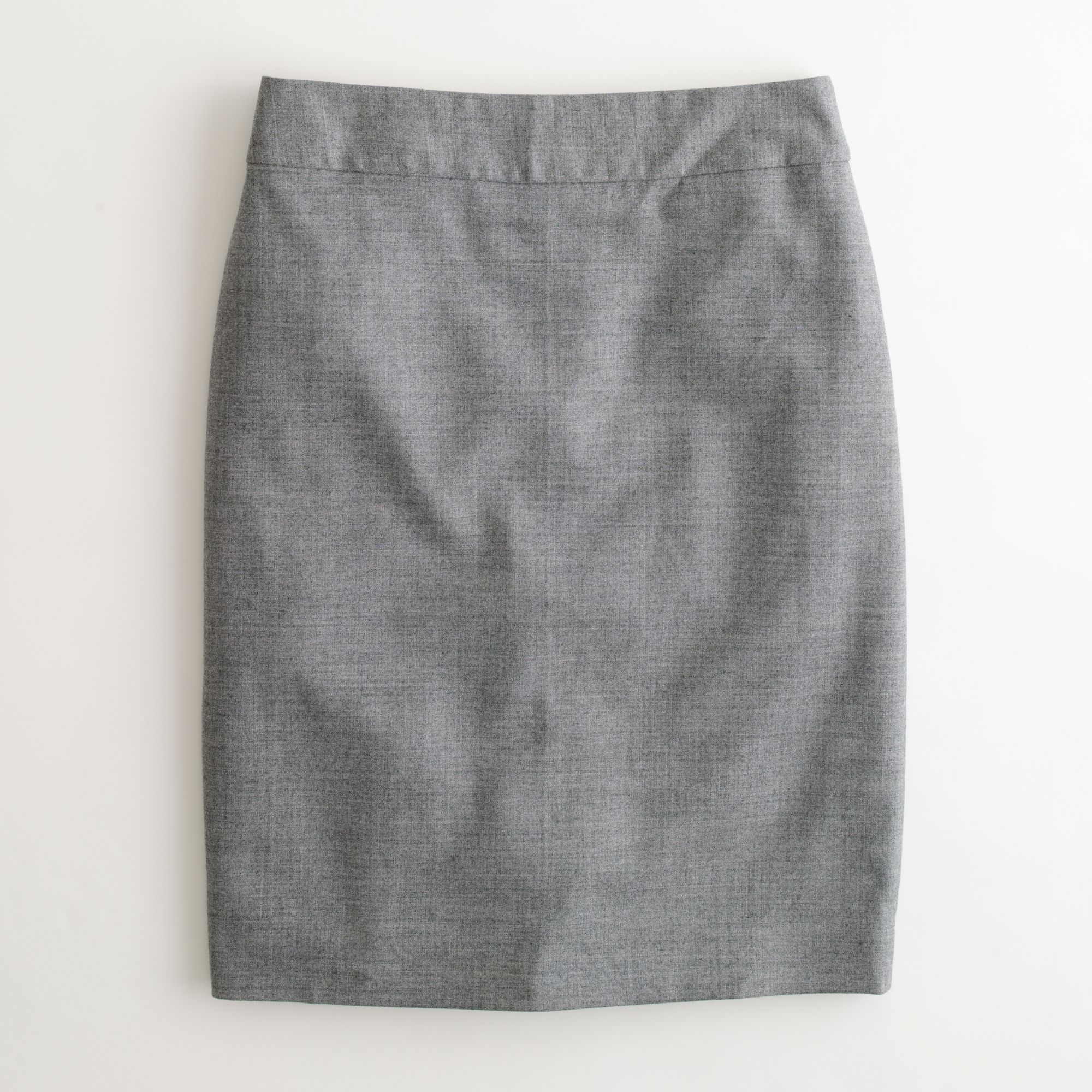 J.crew Factory Pencil Skirt in Wool Flannel in Gray | Lyst
