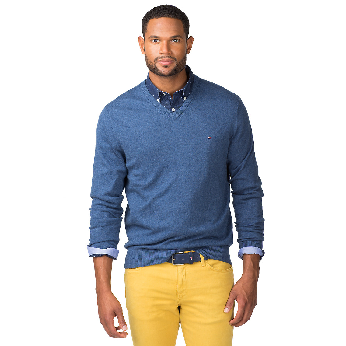 Tommy Hilfiger Bt Tommy Cotton Cashmere Sweater in Blue for Men ...