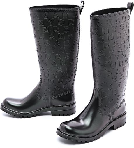 Marc By Marc Jacobs Rainy Day Rain Boots in Black (Beetle Iridescent ...