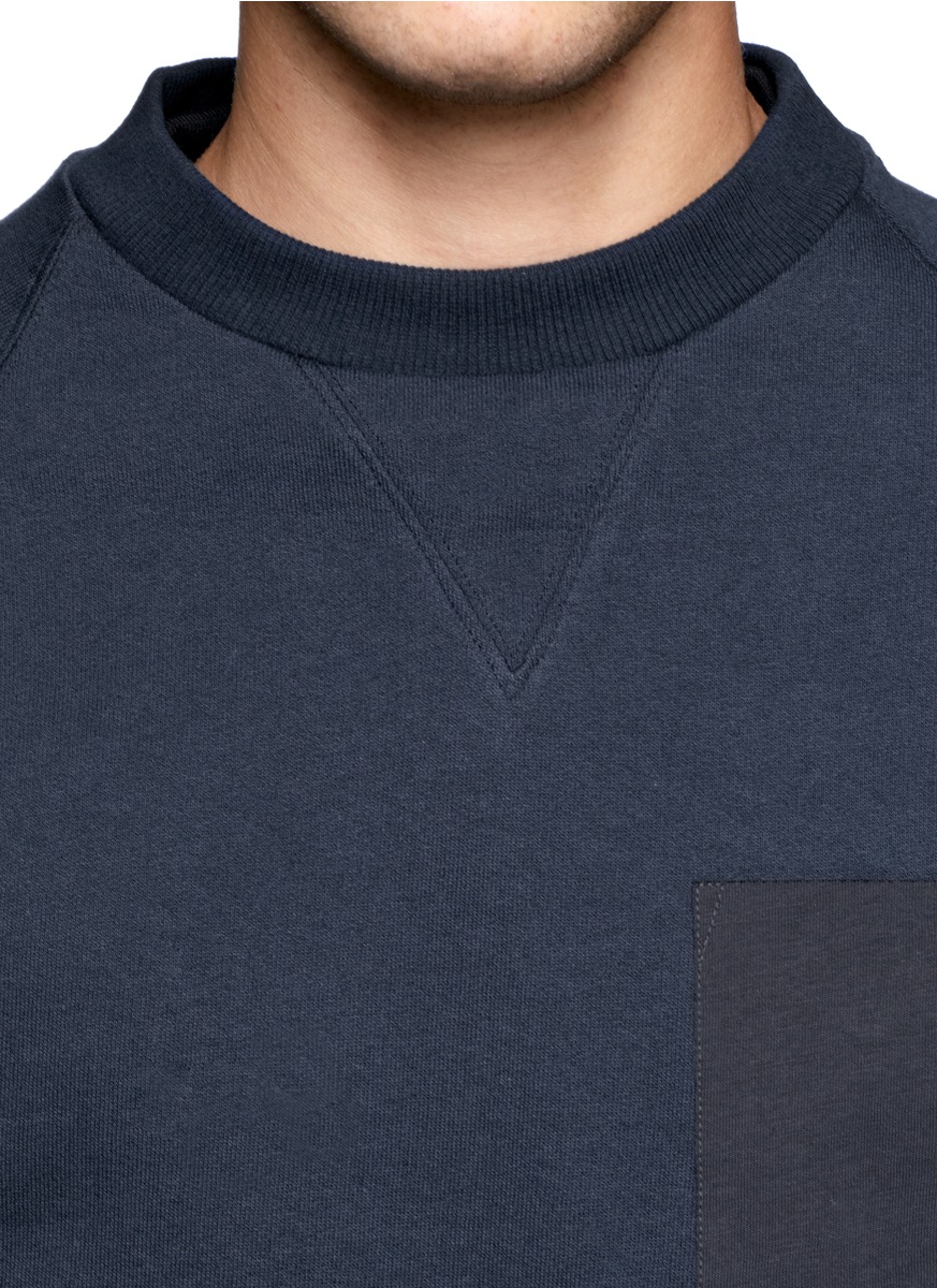 men's sweatshirt with chest pocket