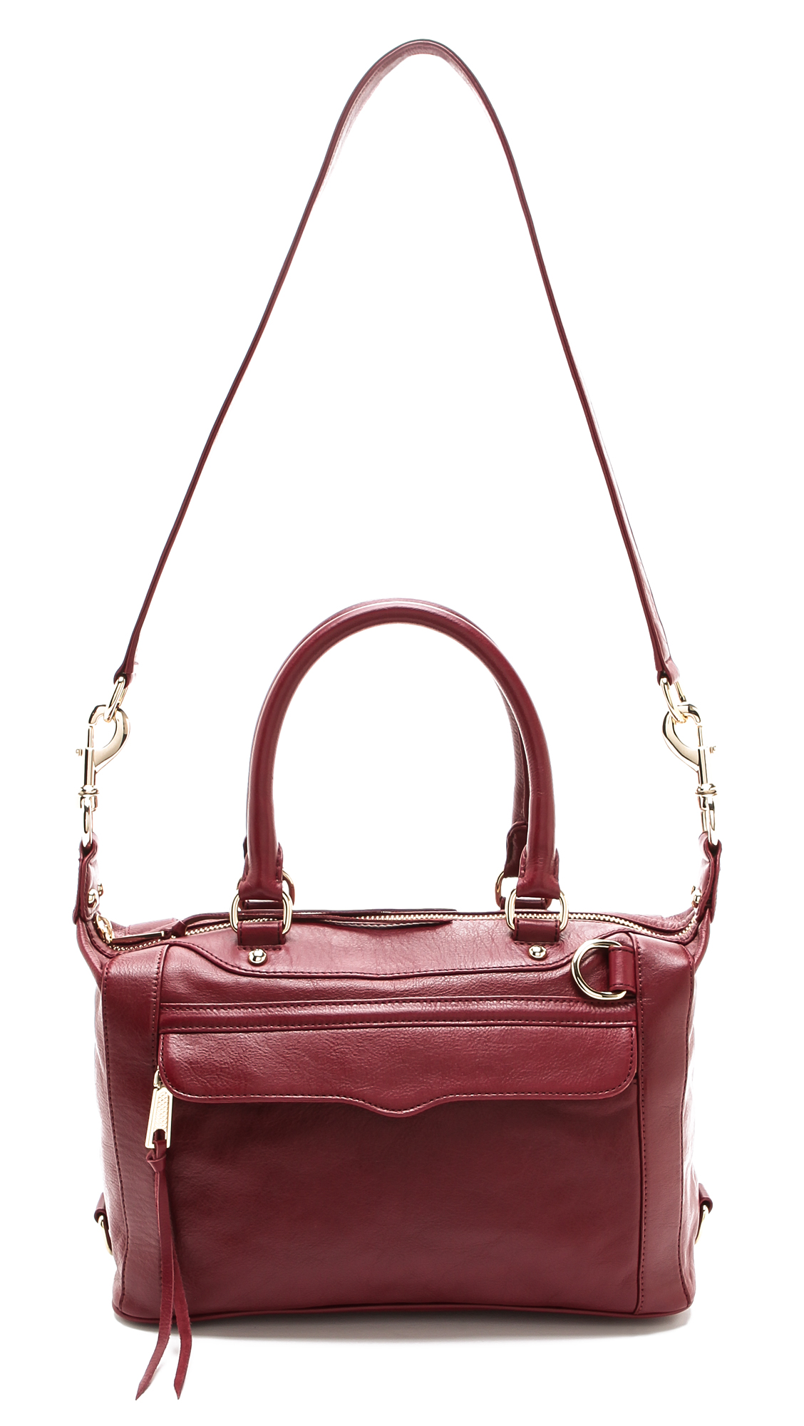 Lyst - Rebecca Minkoff Mab Mini Satchel in Red