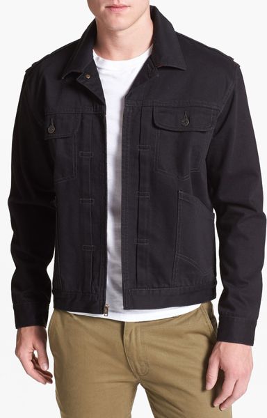 Pendleton Foster Wool Denim Jacket in Black for Men (Black Denim) | Lyst