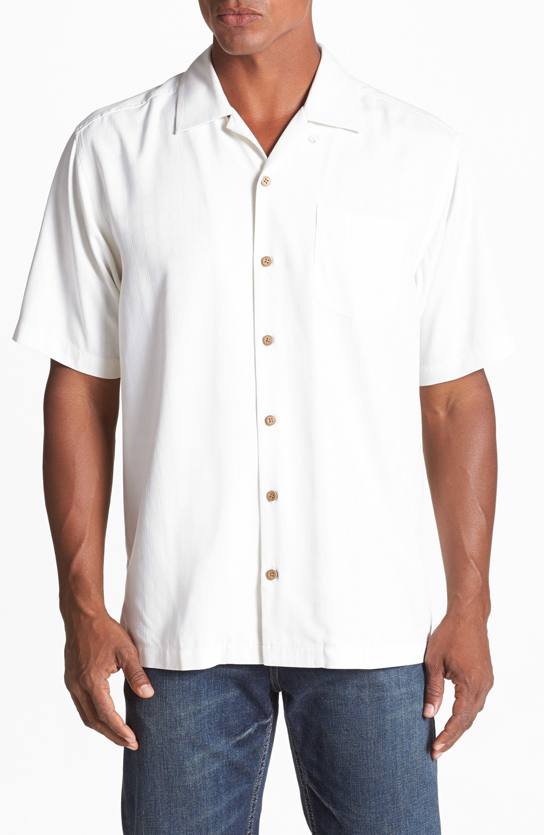 Tommy bahama Operation Olive Drop Camp Shirt in White for Men | Lyst