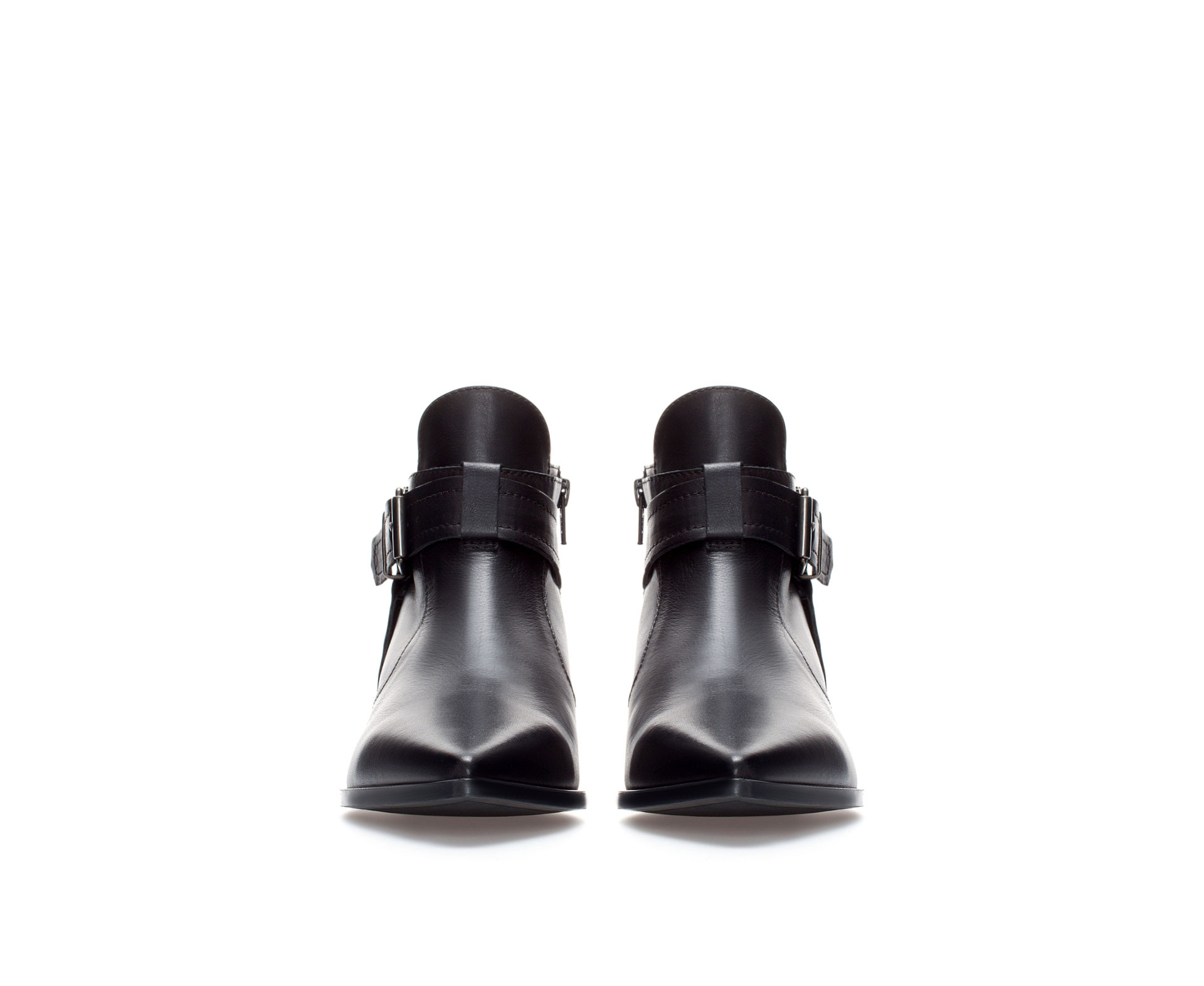 zara pointed toe ankle boots