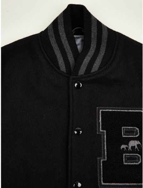 The Brooklyn Circus Mens Black Ivy League Varsity Jacket in Black for ...