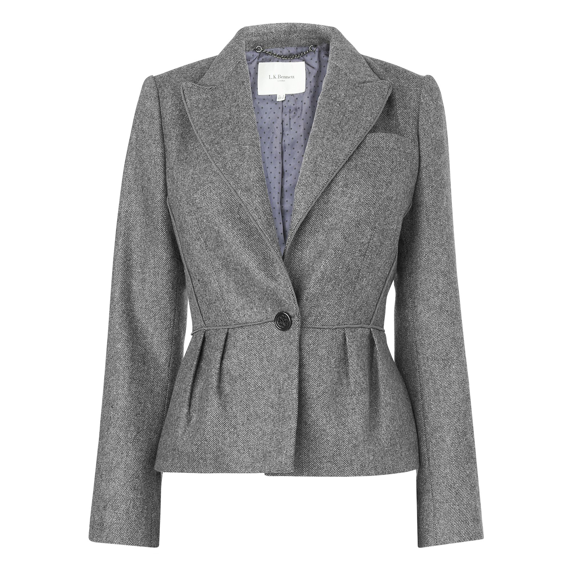 Lk Bennett Brunel Jacket in Gray (Grey) | Lyst