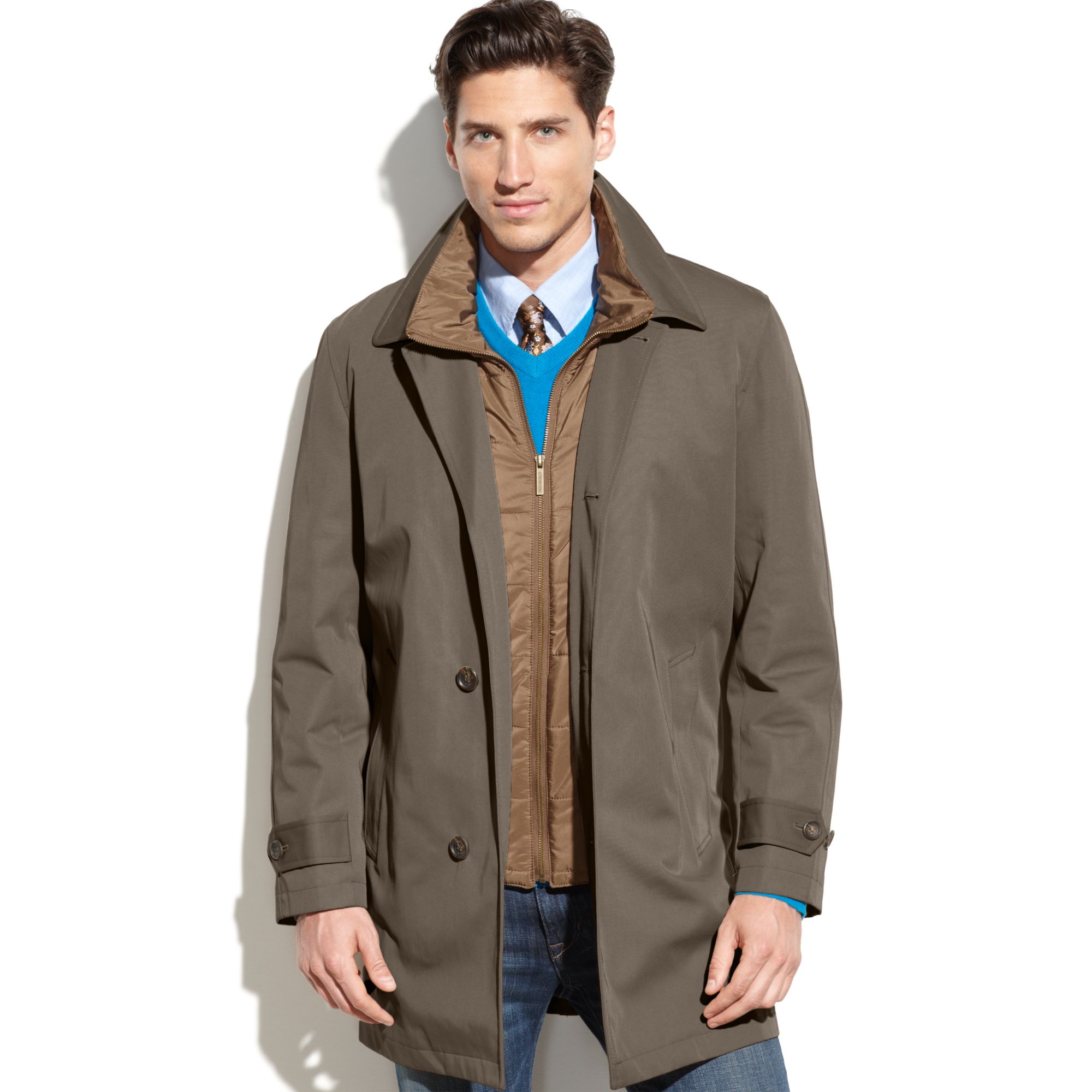London Fog Bailey All Weather Trench Coat in Green for Men (Olive ...
