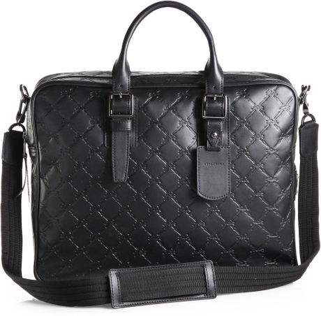Longchamp Parisis Leather Briefcase in Black for Men | Lyst