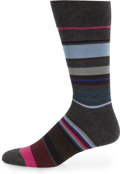 Paul Smith Peg Stripe Socks in Multicolor for Men (GREY) | Lyst