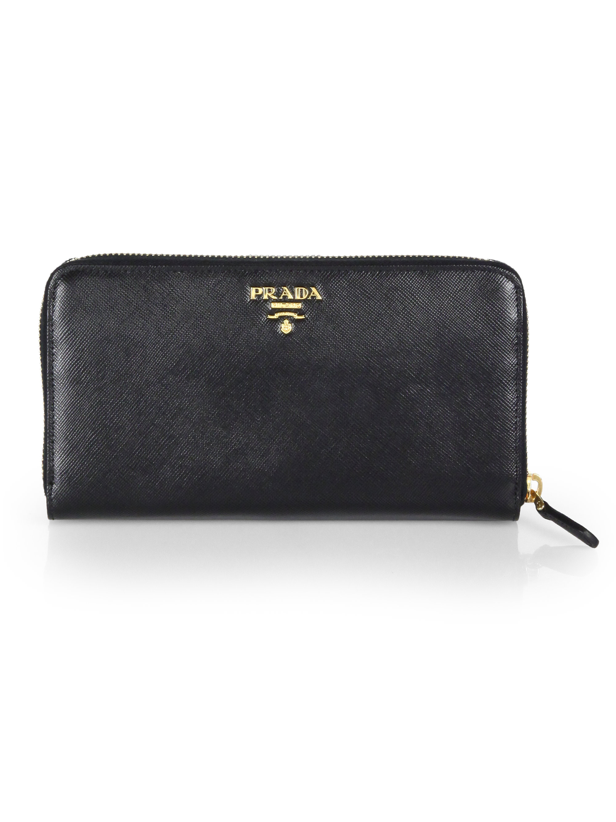 prada nylon tote bag - Prada Saffiano Continental Zip Wallet in Black | Lyst prada nylon tote bag - Prada Saffiano Continental Zip Wallet in Black | Lyst