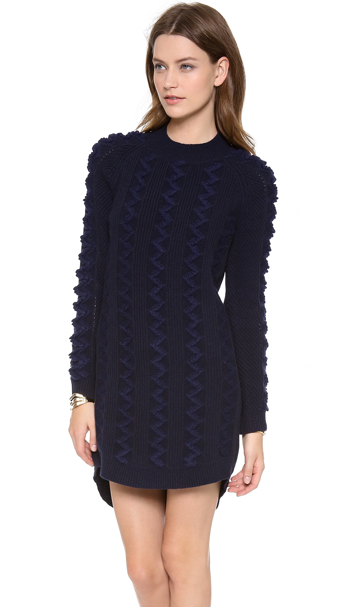 Lyst Theyskens Theory Karessa Sweater Dress In Blue