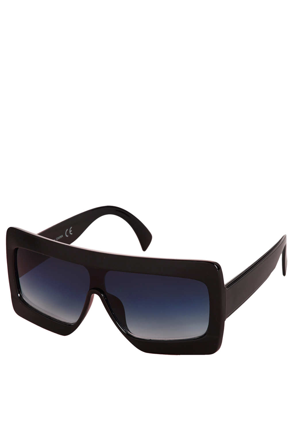 Oversized Visor Sunglasses in Black Lyst