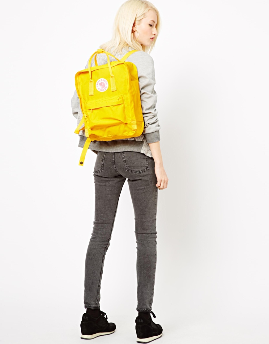 Lyst - Fjallraven Kanken Backpack in Yellow