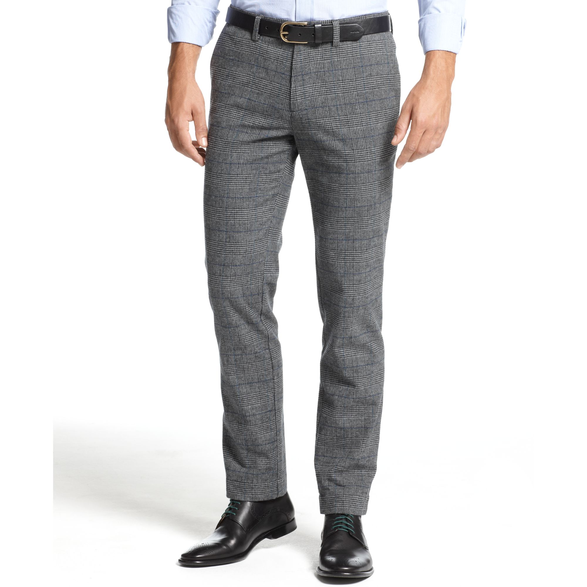 Tommy Hilfiger Tyrone Houndstooth Dress Pants in Gray for Men (Tommy ...