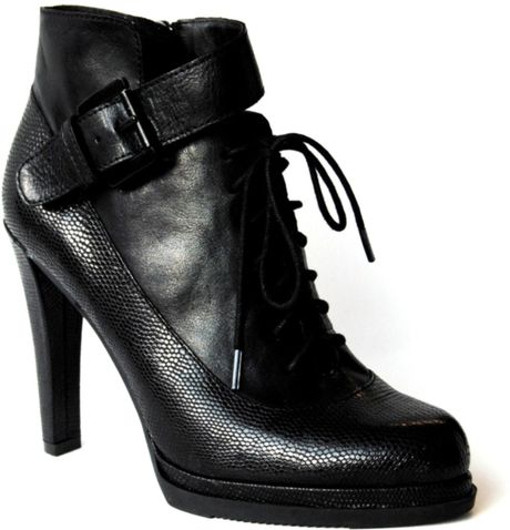 French Connection Sasha Ankle Boots in Black | Lyst