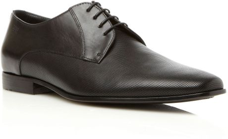 Hugo Boss Sliko 4 Eye Lace Derby Formal Shoes in Black for Men | Lyst