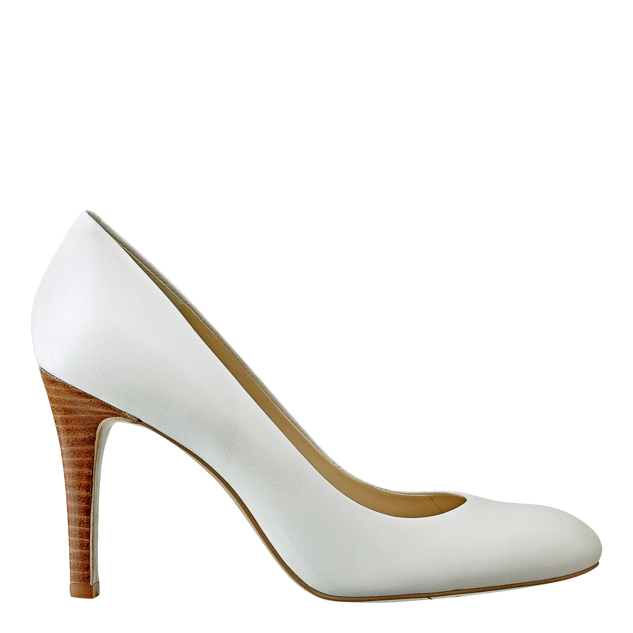 Nine west Caress Round Toe Pump in White | Lyst