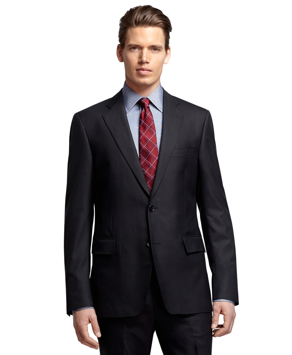 Lyst Brooks Brothers Regent Fit Herringbone 1818 Suit in Black for Men