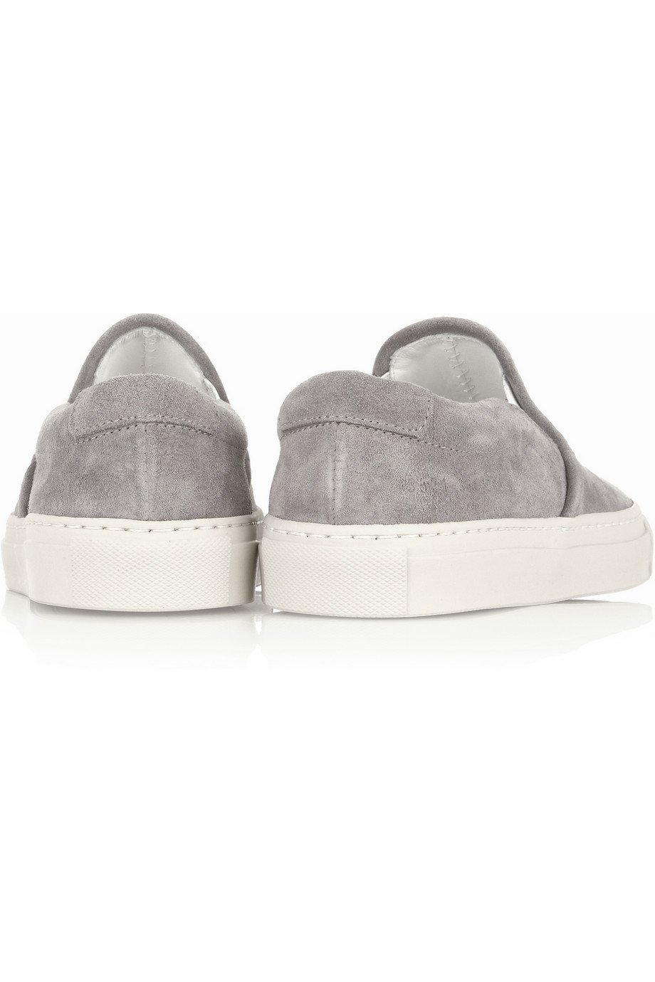 common projects dark grey suede