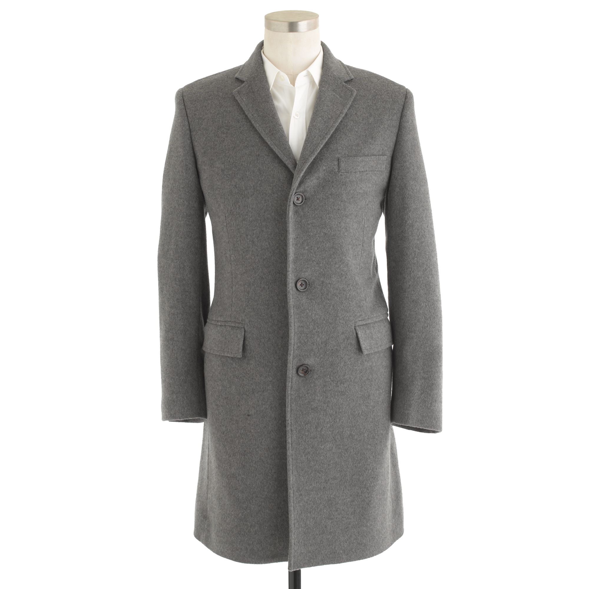 J.crew Ludlow Topcoat In Wool-cashmere With Thinsulate in Gray for Men ...