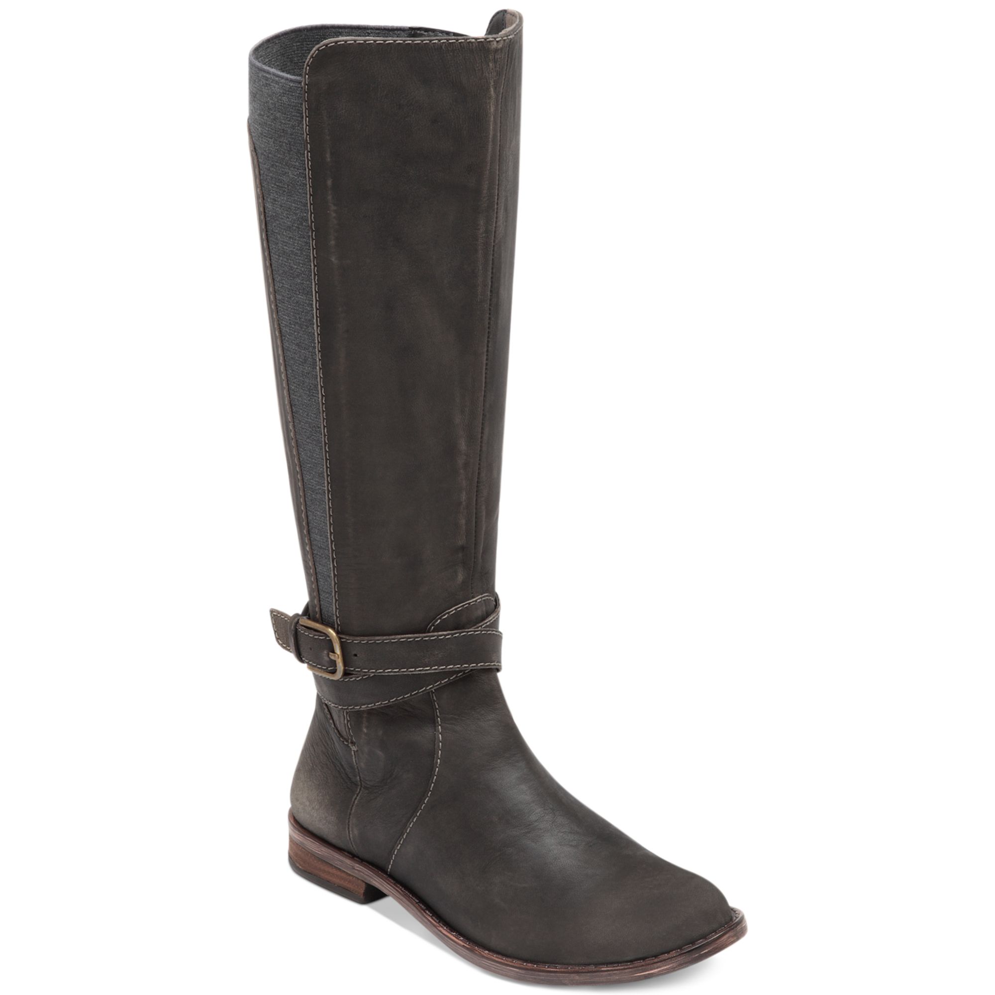 Lyst - Lucky Brand Ostrand Wide Calf Boots in Black