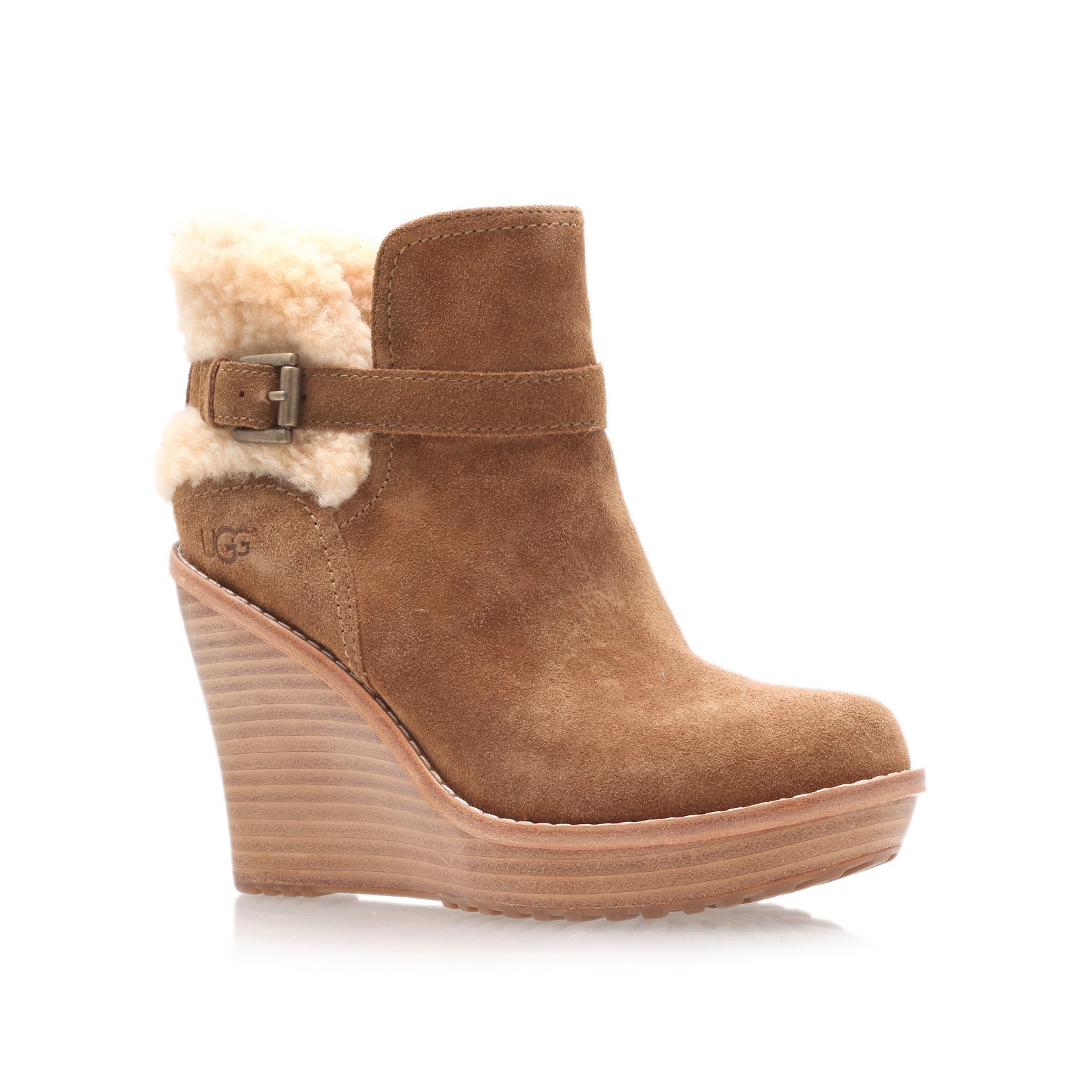 Ugg Anais Ankle Boots in Brown | Lyst