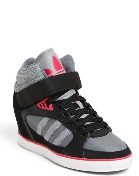 Adidas Amberlight Up Basketball Wedge Sneaker in Gray (Black/ Aluminum ...