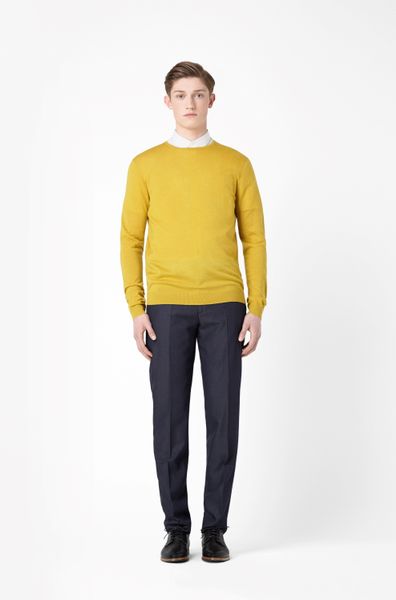 Cos Merino Silk Jumper in Yellow for Men (Canary Yellow) | Lyst