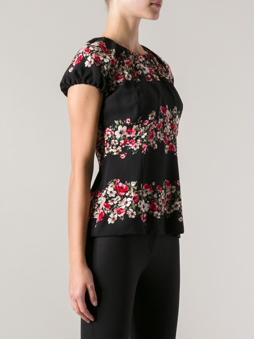 black floral blouse uk