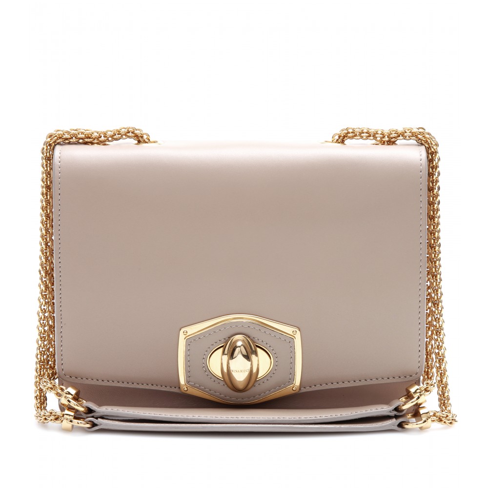 Lyst Nina Ricci Margot Leather Shoulder Bag In Natural Gallery