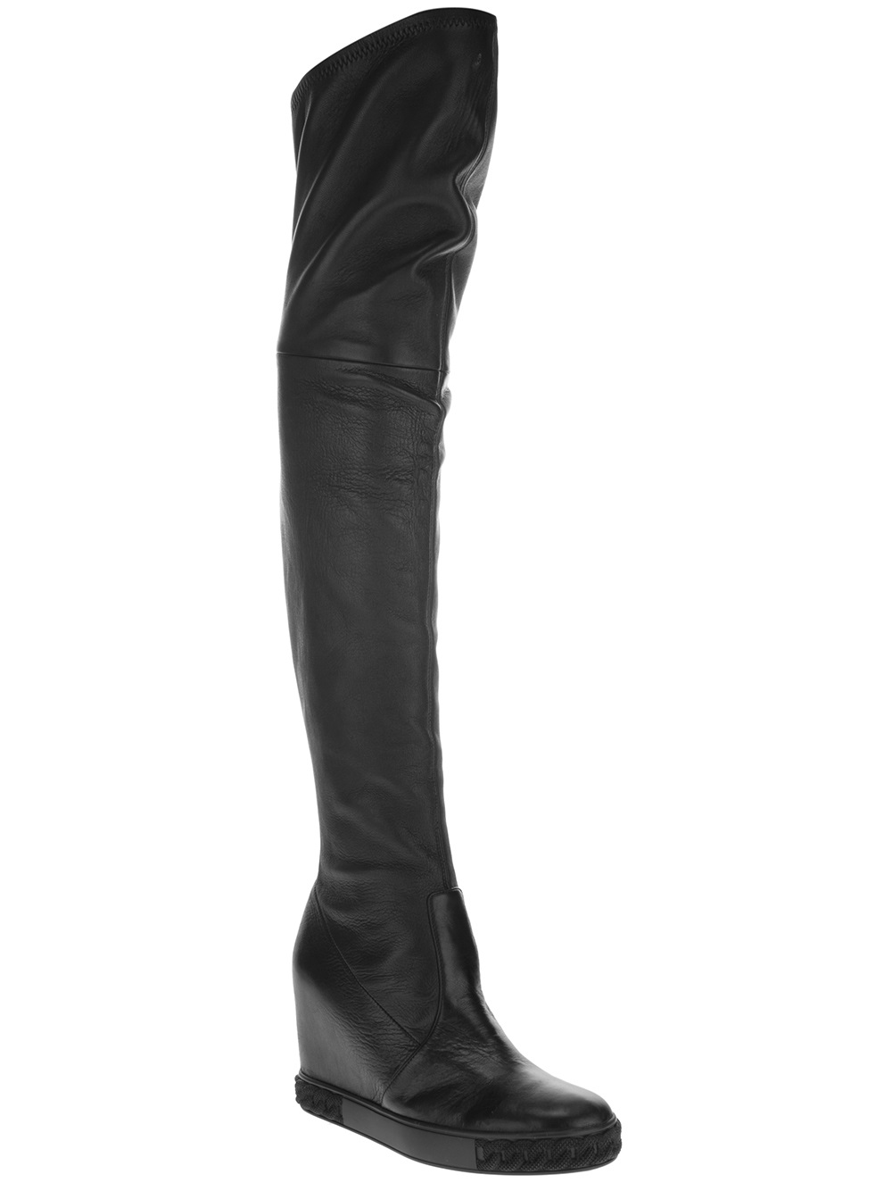 Lyst - Casadei Thigh-high Boots in Black