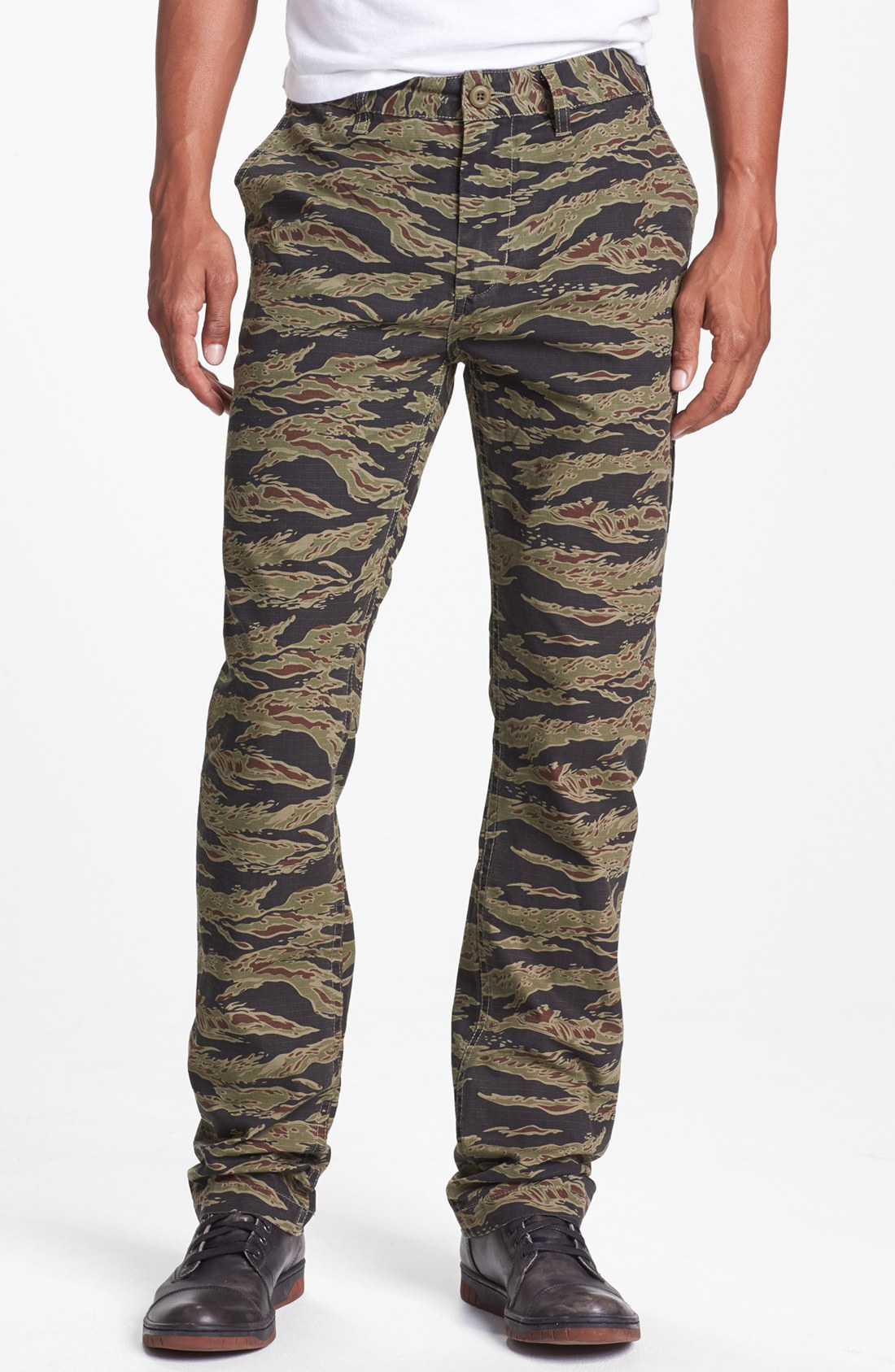 Obey Quality Dissent Recon Ripstop Camo Pants in Green for Men (Tiger ...