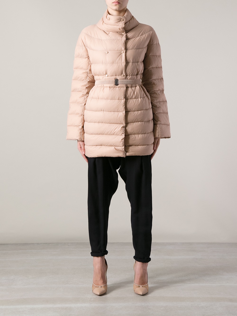 Pinko Padded Jacket in Natural | Lyst
