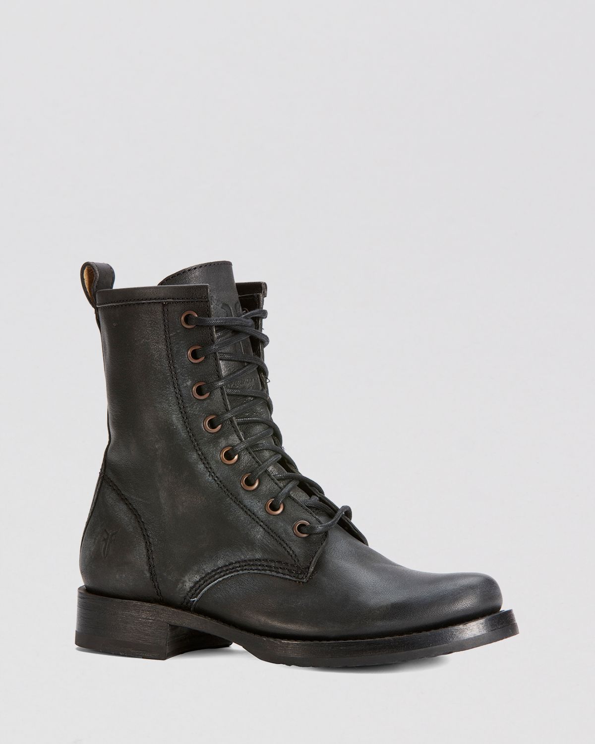 Frye Combat Boots - Veronica in Black | Lyst