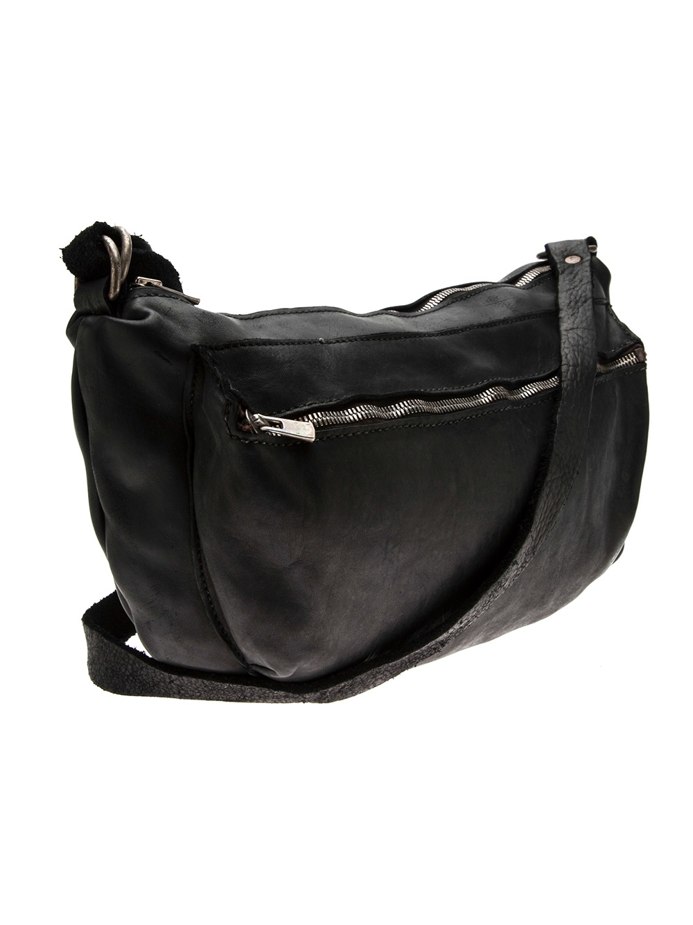 Lyst - Guidi Double Zipper Small Bag in Black for Men