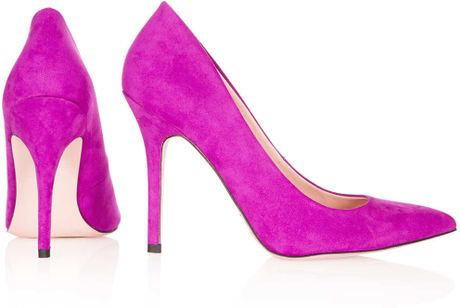 Topshop Simple Court Shoes in Purple (MAGENTA) | Lyst