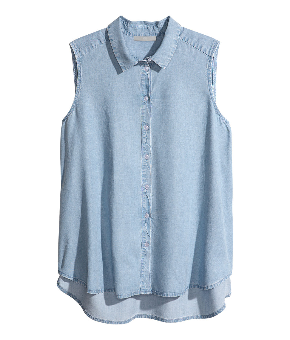 h&m blue shirt ladies