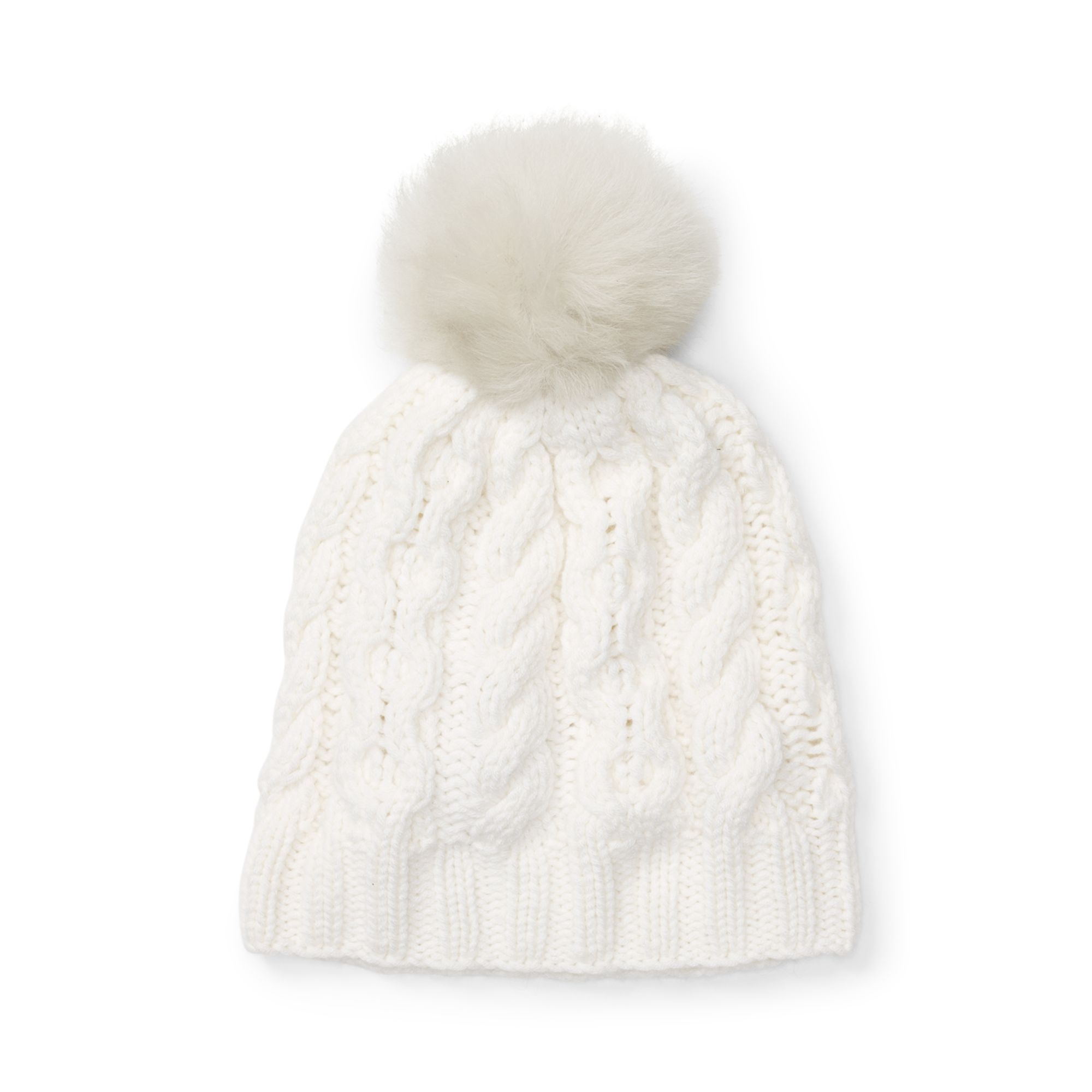 Lyst - Club Monaco Cm28 Mpatmos Cable Knit Hat in White