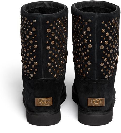 Ugg Elliott Studded Short Boots in Black | Lyst