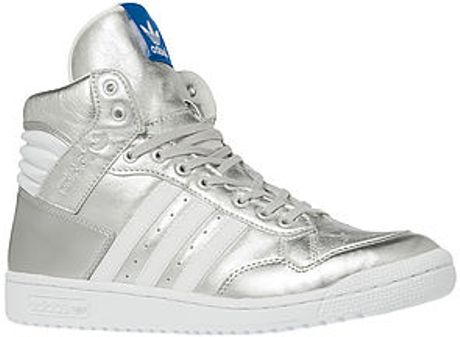 Adidas The Pro Conference Hi Sneaker in Silver for Men | Lyst