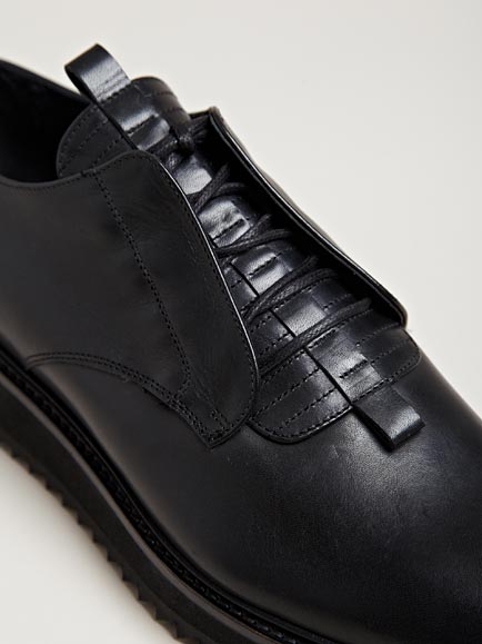 Lyst - Damir Doma Mens Flautim Ripple Sole Leather Shoes in Black for Men