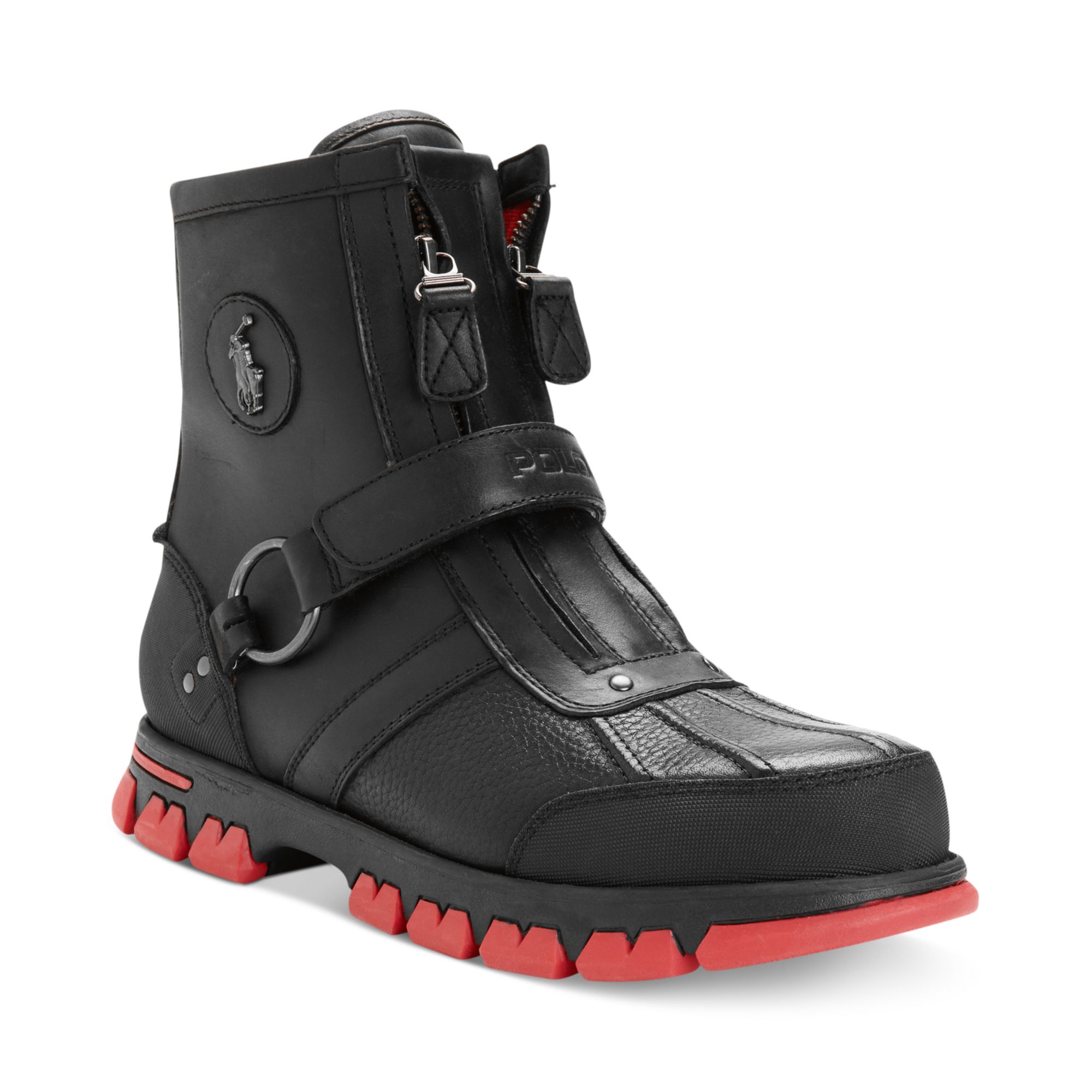 Macys Blackreal Red Polo Ralph Lauren Shoes Conquest Iii Highc Boots Product 1 13719631 239052236 