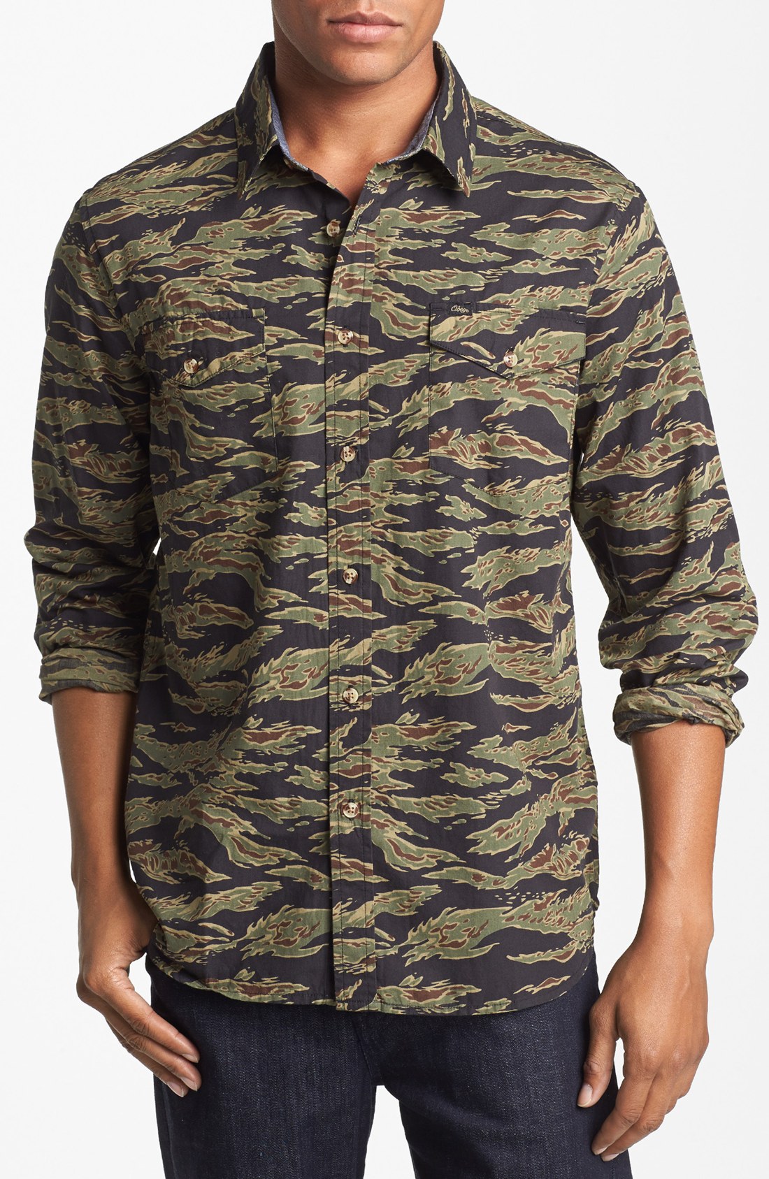 Obey Field Assassin Camo Print Shirt in Green for Men (Tiger Camo) | Lyst