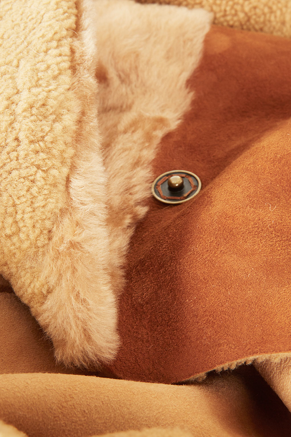 Lyst Shearling Pocket Coat By Unique in Natural