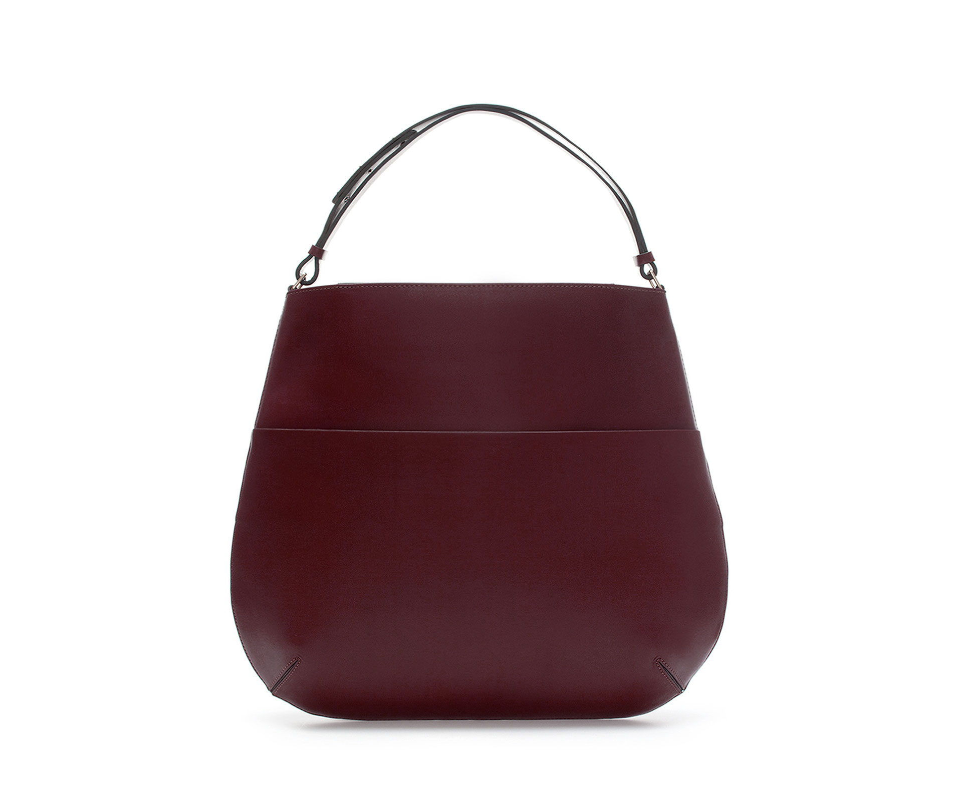 Zara Limited Edition Leather Tote Shopper in Purple | Lyst