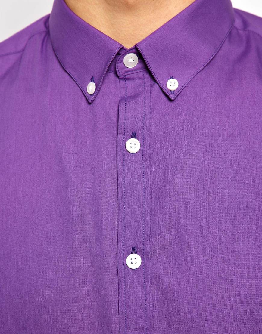 purple smart shirt